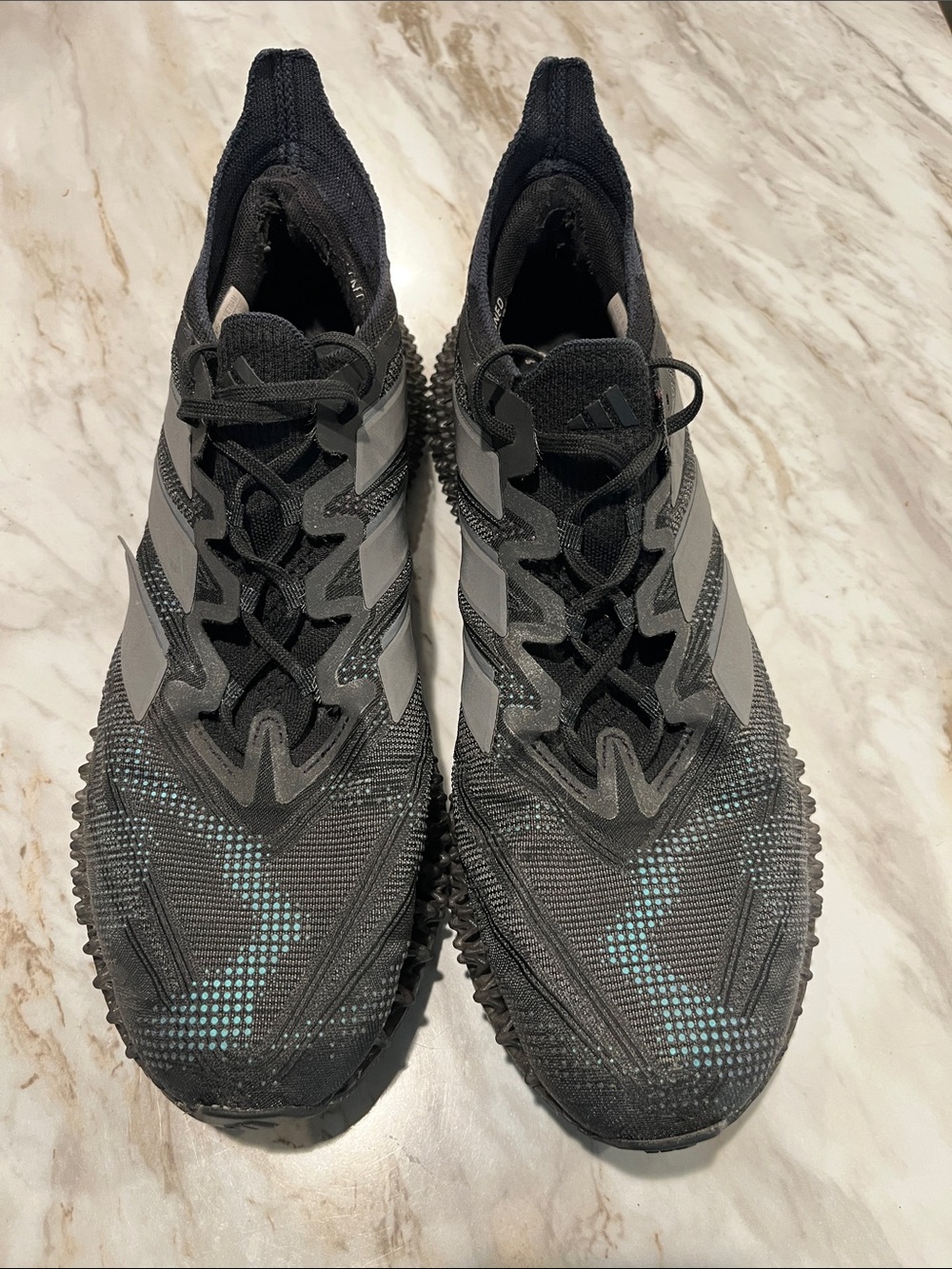 Adidas 4DFWD 4 size 12 Core Black / Iron Metallic / Grey Strata
